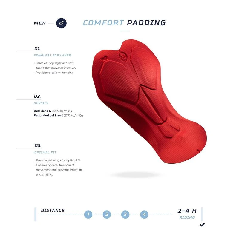 Rogelli Cuissard Long Velo Avec Bretelless Avec Peau Homme - Essential – Image 2