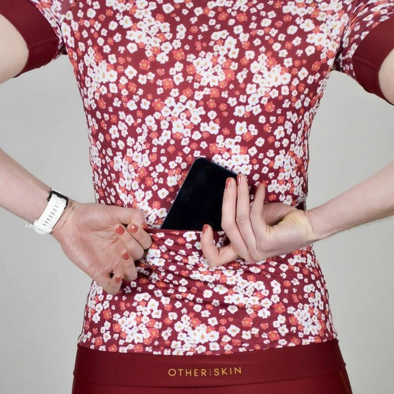 Maillot Cyclisme Femme Bordeaux Ecoresponsable – Image 4