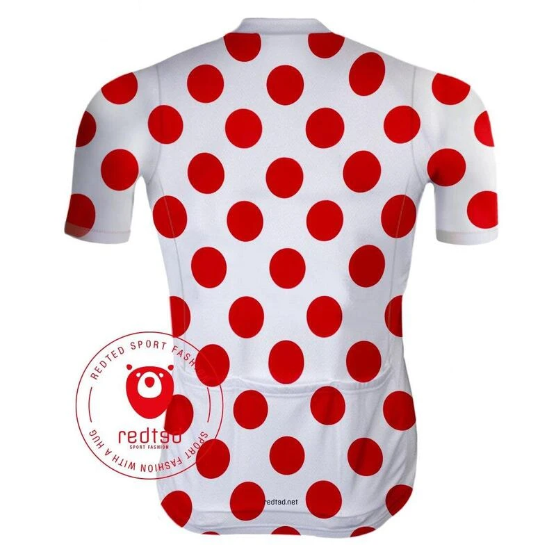 Maillot Cyclisme Vintage - Maillot à Pois Rouges - RedTed – Image 2