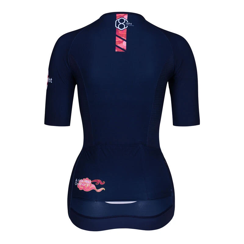 Maillot Velo, Manches Courtes Pour Femmes Blue 8andCounting – Image 5