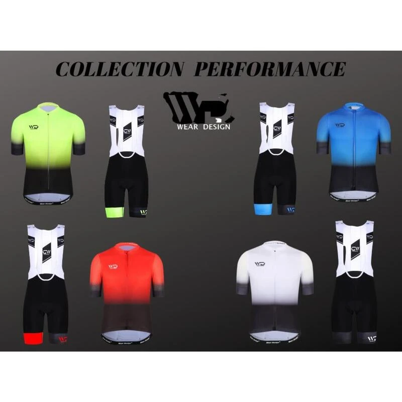 Maillot Velo PERFORMANCE Noir/jaune – Image 4