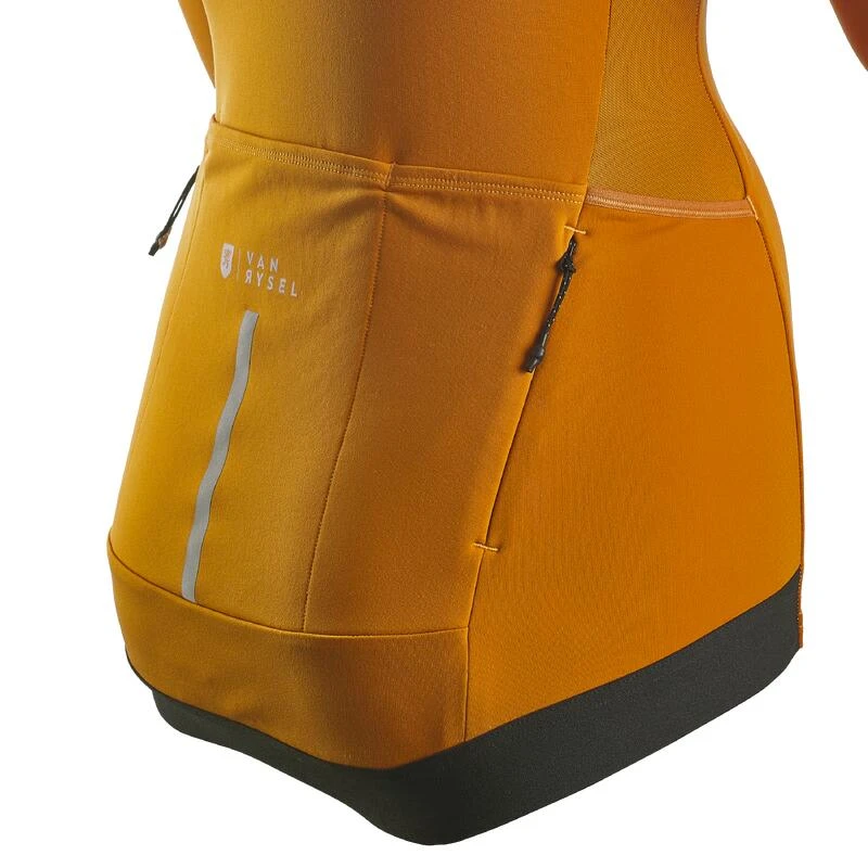 MAILLOT VELO ROUTE MANCHES LONGUES RCR FEMME CAMEL – Image 5