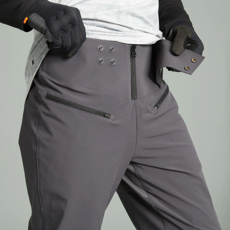 Rockrider PANTALON DE VÉLO VTT ALL MOUNTAIN GRIS – Image 2