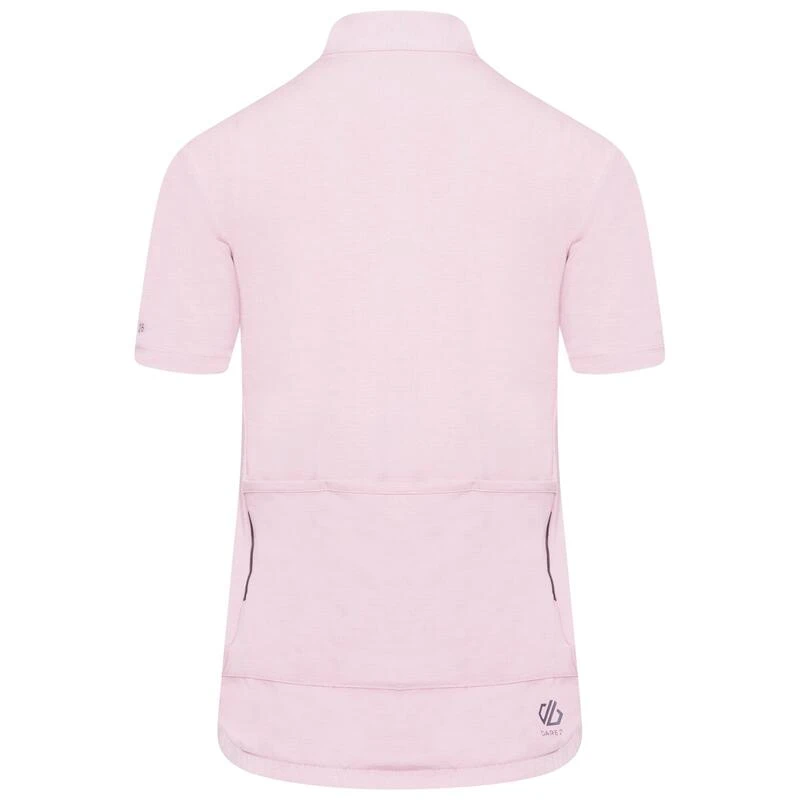 Dare 2b Pedal Through It Maillot De Fitness Zippé à Moitié Pour Femme - Rose – Image 3