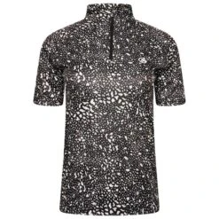 Dare 2b Persist Maillot à Manches Courtes Zippé 7/8 Pour Femme - Noir